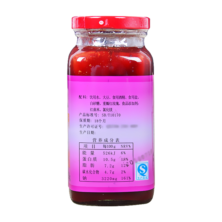 百草园玫瑰腐乳380g*4瓶绍兴特产